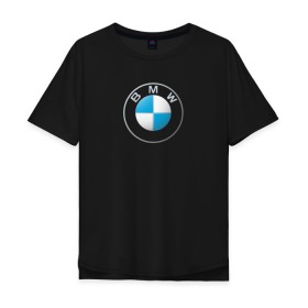 Мужская футболка хлопок Oversize с принтом BMW LOGO 2020 в Санкт-Петербурге, 100% хлопок | свободный крой, круглый ворот, “спинка” длиннее передней части | bmw | bmw motorsport | bmw performance | carbon | m | motorsport | performance | sport | бмв | карбон | моторспорт | спорт