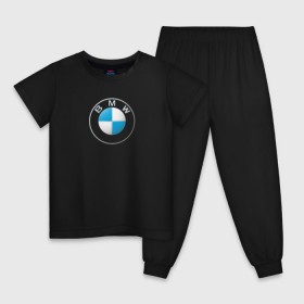 Детская пижама хлопок с принтом BMW LOGO 2020 в Санкт-Петербурге, 100% хлопок |  брюки и футболка прямого кроя, без карманов, на брюках мягкая резинка на поясе и по низу штанин
 | Тематика изображения на принте: bmw | bmw motorsport | bmw performance | carbon | m | motorsport | performance | sport | бмв | карбон | моторспорт | спорт