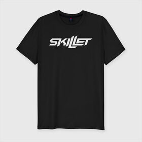 Мужская футболка хлопок Slim с принтом Skillet в Санкт-Петербурге, 92% хлопок, 8% лайкра | приталенный силуэт, круглый вырез ворота, длина до линии бедра, короткий рукав | skillet | альтернативный метал | альтернативный рок | джен леджер | джон купер | индастриал метал | кори купер | сет моррисон | хард рок | христианский метал | христианский рок