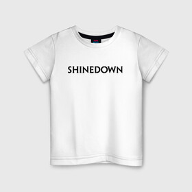 Детская футболка хлопок с принтом Shinedown в Санкт-Петербурге, 100% хлопок | круглый вырез горловины, полуприлегающий силуэт, длина до линии бедер | rock | shinedown | альтернативный метал | барри керч | брент смит | зак маерс | музыка | ню метал | пост гранж | рок | хард рок | эрик басс