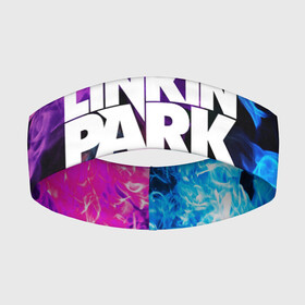 Повязка на голову 3D с принтом LINKIN PARK | ЛИНКИН ПАРК (Z) в Санкт-Петербурге,  |  | chester bennington | linkin park | mike shinoda | линкин парк