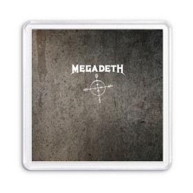 Магнит 55*55 с принтом Megadeth в Санкт-Петербурге, Пластик | Размер: 65*65 мм; Размер печати: 55*55 мм | dave mustaine | megadeth | music | rock | дирк вербурен | дэвид эллефсон | дэйв мастейн | кико лоурейро | мегадеф | музыка | рок | трэш метал | хард рок | хеви метал