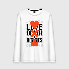 Мужской лонгслив хлопок с принтом LOVE DEATH ROBOTS (LDR) в Санкт-Петербурге, 100% хлопок |  | Тематика изображения на принте: death | fantastic | future | ldr | love | love death and robots | love death robots | netflix | robots | sci fi | будущее | лдр | любовь | нетфликс | роботы | фантастика