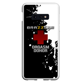 Чехол для Samsung S10E с принтом Brazzers orgasm donor в Санкт-Петербурге, Силикон | Область печати: задняя сторона чехла, без боковых панелей | brazzers | ананизм | бразерс | браззерс | братья | звезда | мостурба | надпись | прикол | проно хуб | сайт | с