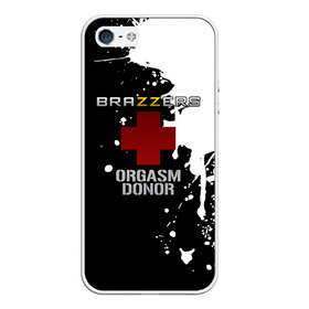 Чехол для iPhone 5/5S матовый с принтом Brazzers orgasm donor в Санкт-Петербурге, Силикон | Область печати: задняя сторона чехла, без боковых панелей | Тематика изображения на принте: brazzers | ананизм | бразерс | браззерс | братья | звезда | мостурба | надпись | прикол | проно хуб | сайт | с