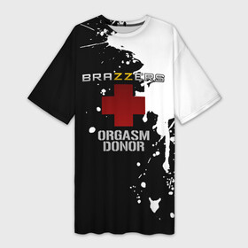Платье-футболка 3D с принтом Brazzers orgasm donor в Санкт-Петербурге,  |  | brazzers | ананизм | бразерс | браззерс | братья | звезда | мостурба | надпись | прикол | проно хуб | сайт | с