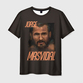 Мужская футболка 3D с принтом Jorge Masvidal в Санкт-Петербурге, 100% полиэфир | прямой крой, круглый вырез горловины, длина до линии бедер | gamebred | jorge masvidal | masvidal | mma | ufc | масвидаль | мма | хорхе масвидаль