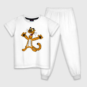 Детская пижама хлопок с принтом Тигренок в Санкт-Петербурге, 100% хлопок |  брюки и футболка прямого кроя, без карманов, на брюках мягкая резинка на поясе и по низу штанин
 | cat | tiger | животные | кот | котик | котятки | кошак | кошка | моська | рисунок | тигр | тигренок