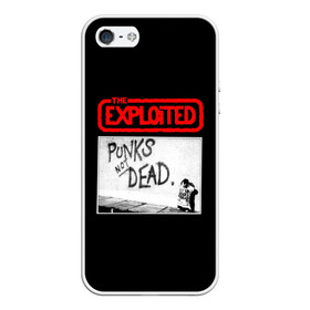 Чехол для iPhone 5/5S матовый с принтом Punks Not Dead в Санкт-Петербурге, Силикон | Область печати: задняя сторона чехла, без боковых панелей | art | punk | punks not dead | rock | sons of anarchy | анархия | арт | группа | егор летов | логотип | музыка | надпись | панк | панк рок | прикольная | рок | свобода | хаос