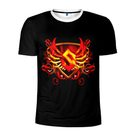 Мужская футболка 3D спортивная с принтом Sabaton в Санкт-Петербурге, 100% полиэстер с улучшенными характеристиками | приталенный силуэт, круглая горловина, широкие плечи, сужается к линии бедра | blood | fire | logo | rock | sabaton | группа | кровь | логотип | надпись | огонь | патрик йоханссон | рок | сабатон | символ | хэви метал | швеция