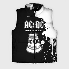 Мужской жилет утепленный 3D с принтом AC DC Back in Black в Санкт-Петербурге,  |  | ac dc | acdc | acdc ас дс | angus | back in black | highway to hell | mckinnon | young | австралийская | ангус янг | ас дс | асдс | блюз | в форме | гитара | группа | крис слэйд | метал | молния | музыка | п | певец | рок | рок н ролл