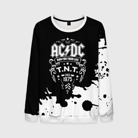 Мужской свитшот 3D с принтом AC/DC T.N.T. в Санкт-Петербурге, 100% полиэстер с мягким внутренним слоем | круглый вырез горловины, мягкая резинка на манжетах и поясе, свободная посадка по фигуре | ac dc | acdc | acdc ас дс | angus | back in black | highway to hell | mckinnon | young | австралийская | ангус янг | ас дс | асдс | блюз | в форме | гитара | группа | крис слэйд | метал | молния | музыка | п | певец | рок | рок н ролл