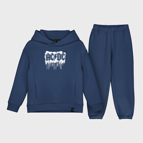 Детский костюм хлопок Oversize с принтом AC DC в Санкт-Петербурге,  |  | ac dc | acdc | acdc ас дс | angus | back in black | highway to hell | mckinnon | young | австралийская | ангус янг | ас дс | асдс | блюз | в форме | гитара | группа | крис слэйд | метал | молния | музыка | п | певец | рок | рок н ролл