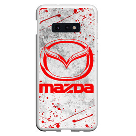 Чехол для Samsung S10E с принтом MAZDA RED LOGO в Санкт-Петербурге, Силикон | Область печати: задняя сторона чехла, без боковых панелей | auto | mazda | mps | sport | авто | автомобиль | автомобильные | бренд | мазда | марка | машины | мпс | спорт