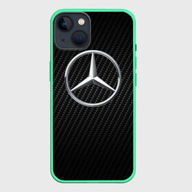 Чехол для iPhone 13 с принтом MERCEDES CARBONE | МЕРСЕДЕС КАРБОН в Санкт-Петербурге,  |  | Тематика изображения на принте: 2020 | amg | auto | brabus | clk | cls | glk | mercedes | mercedes benz | slk | sport | авто | автомобиль | автомобильные | амг | брабус | бренд | глк | марка | машины | мерседес | слк | спорт | цлк | цлс