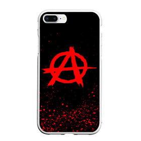 Чехол для iPhone 7Plus/8 Plus матовый с принтом АНАРХИЯ в Санкт-Петербурге, Силикон | Область печати: задняя сторона чехла, без боковых панелей | anarchy | riot | rock | анархия | бунт | знаки | музыка | панки | рок | символ