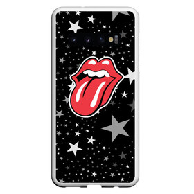 Чехол для Samsung Galaxy S10 с принтом rolling stones star в Санкт-Петербурге, Силикон | Область печати: задняя сторона чехла, без боковых панелей | mick jagger | music | rock | rolling stones | музыка | рок
