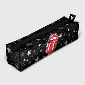 Пенал 3D с принтом rolling stones star в Санкт-Петербурге, 100% полиэстер | плотная ткань, застежка на молнии | Тематика изображения на принте: mick jagger | music | rock | rolling stones | музыка | рок