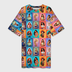 Платье-футболка 3D с принтом Принцессы в Санкт-Петербурге,  |  | princess | девочка | девушки | дети | дочка | королева | подарок | подруга | принц | семья