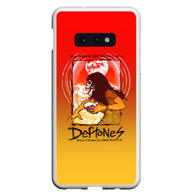 Чехол для Samsung S10E с принтом Deftones Poster в Санкт-Петербурге, Силикон | Область печати: задняя сторона чехла, без боковых панелей | Тематика изображения на принте: chi cheng | chino moreno | deftones | dia de los | diamond eye | дефтонс | серхио вега | стивен карпентер | фрэнк делгадо | чи ченг | чино морено | эйб каннингем