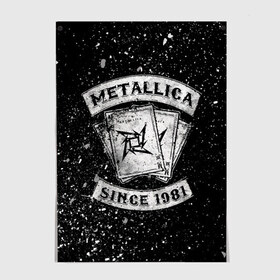 Постер с принтом Metallica в Санкт-Петербурге, 100% бумага
 | бумага, плотность 150 мг. Матовая, но за счет высокого коэффициента гладкости имеет небольшой блеск и дает на свету блики, но в отличии от глянцевой бумаги не покрыта лаком | album | black | concert | heavy | kirk | metal | metallica | music | rock | tolls | джеймс хэтфилд | кирк хэмметт | клифф бёртон | ларс ульрих | метал | металлика | трэш