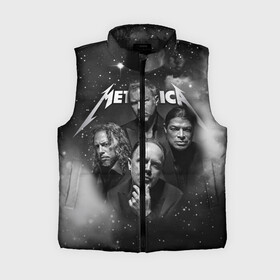 Женский жилет утепленный 3D с принтом Metallica в Санкт-Петербурге,  |  | album | black | concert | heavy | kirk | metal | metallica | music | rock | tolls | джеймс хэтфилд | кирк хэмметт | клифф бёртон | ларс ульрих | метал | металлика | трэш