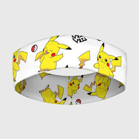 Повязка на голову 3D с принтом ПИКАЧУ в Санкт-Петербурге,  |  | pika pika | pikachu | pokemon | пика пика | пикачу | покемон