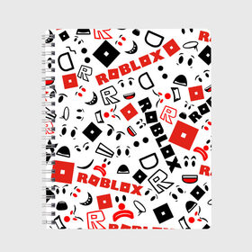 Тетрадь с принтом ROBLOX в Санкт-Петербурге, 100% бумага | 48 листов, плотность листов — 60 г/м2, плотность картонной обложки — 250 г/м2. Листы скреплены сбоку удобной пружинной спиралью. Уголки страниц и обложки скругленные. Цвет линий — светло-серый
 | roblox | roblox games. | игра роблокс | роблокс | робукс