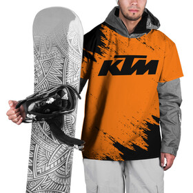 Накидка на куртку 3D с принтом KTM в Санкт-Петербурге, 100% полиэстер |  | enduro | ktm | moto | motocycle | sportmotorcycle | ктм | мото | мотоспорт