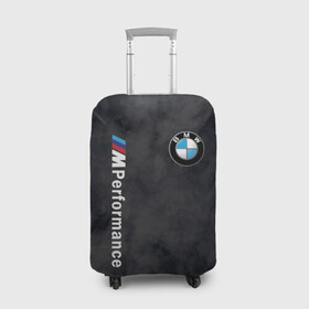 Чехол для чемодана 3D с принтом BMW M PERFORMANCE / БМВ М в Санкт-Петербурге, 86% полиэфир, 14% спандекс | двустороннее нанесение принта, прорези для ручек и колес | bmw | bmw motorsport | bmw performance | carbon | m | motorsport | performance | sport | бмв | карбон | моторспорт | спорт