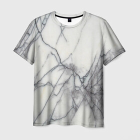 Мужская футболка 3D с принтом Мрамор в Санкт-Петербурге, 100% полиэфир | прямой крой, круглый вырез горловины, длина до линии бедер | камень | мрамор | прикольные картинки | текстура | фон