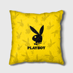 Подушка 3D с принтом PLAYBOY в Санкт-Петербурге, наволочка – 100% полиэстер, наполнитель – холлофайбер (легкий наполнитель, не вызывает аллергию). | состоит из подушки и наволочки. Наволочка на молнии, легко снимается для стирки | Тематика изображения на принте: brand | brazzers | fake taxi | faketaxi | hub | mode | playboy | бразерс | бренд | мода | фейк такси