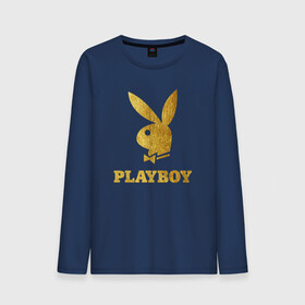 Мужской лонгслив хлопок с принтом PLAYBOY GOLD в Санкт-Петербурге, 100% хлопок |  | brand | brazzers | fake taxi | faketaxi | hub | mode | playboy | бразерс | бренд | мода | фейк такси