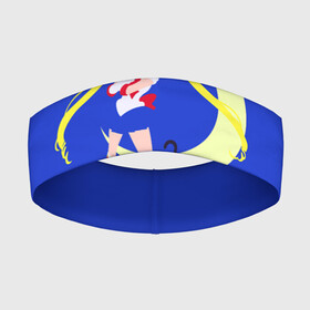Повязка на голову 3D с принтом СЕЙЛОР И КИСА в Санкт-Петербурге,  |  | anime | japan | manga | sailor moon | аниме | девочка | девушка | лунная призма | манга | сейлор мун | сэйлор мун | япония