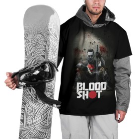 Накидка на куртку 3D с принтом BloodShot в Санкт-Петербурге, 100% полиэстер |  | bloodshot | valiant | vin diesel | бладшот | вин дизель | кино | фильм | фильм 2020