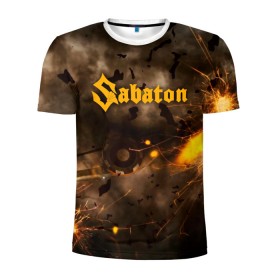 Мужская футболка 3D спортивная с принтом Sabaton в Санкт-Петербурге, 100% полиэстер с улучшенными характеристиками | приталенный силуэт, круглая горловина, широкие плечи, сужается к линии бедра | battle | panzerkampf | primo victoria | sabaton | the art of war | the great war | атака мертвецов | бисмарк | броден | войны | группа | йоаким | латный ботинок | метал | ночные ведьмы | пауэр | рок | рыцарские доспехи | сабатон