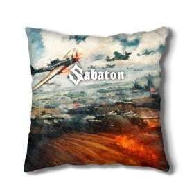 Подушка 3D с принтом Sabaton в Санкт-Петербурге, наволочка – 100% полиэстер, наполнитель – холлофайбер (легкий наполнитель, не вызывает аллергию). | состоит из подушки и наволочки. Наволочка на молнии, легко снимается для стирки | battle | panzerkampf | primo victoria | sabaton | the art of war | the great war | атака мертвецов | бисмарк | броден | войны | группа | йоаким | латный ботинок | метал | ночные ведьмы | пауэр | рок | рыцарские доспехи | сабатон