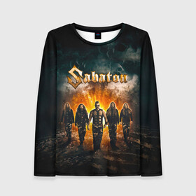 Женский лонгслив 3D с принтом Sabaton в Санкт-Петербурге, 100% полиэстер | длинные рукава, круглый вырез горловины, полуприлегающий силуэт | battle | panzerkampf | primo victoria | sabaton | the art of war | the great war | атака мертвецов | бисмарк | броден | войны | группа | йоаким | латный ботинок | метал | ночные ведьмы | пауэр | рок | рыцарские доспехи | сабатон