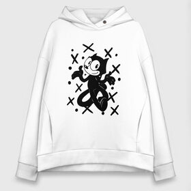 Женское худи Oversize хлопок с принтом Felix The Cat в Санкт-Петербурге, френч-терри — 70% хлопок, 30% полиэстер. Мягкий теплый начес внутри —100% хлопок | боковые карманы, эластичные манжеты и нижняя кромка, капюшон на магнитной кнопке | cat | felix | the | детские | женские | и | кот | кота | кошка | мужские | принт | с котами | с котом | с кошкой | с принтом | супер | супер кот | феликс | черная | черного кота | черной | черный