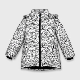 Зимняя куртка для девочек 3D с принтом Зефирки (Oko) в Санкт-Петербурге, ткань верха — 100% полиэстер; подклад — 100% полиэстер, утеплитель — 100% полиэстер. | длина ниже бедра, удлиненная спинка, воротник стойка и отстегивающийся капюшон. Есть боковые карманы с листочкой на кнопках, утяжки по низу изделия и внутренний карман на молнии. 

Предусмотрены светоотражающий принт на спинке, радужный светоотражающий элемент на пуллере молнии и на резинке для утяжки. | Тематика изображения на принте: marshmello | oko | аниме | граффити | дудлы | зефир | зефирки | имоджи | имодзи | коллаж | малютки | мармеладки | маршмеллоу | маршмело | много | око | приколы | рисунки | рожеца | смайлики