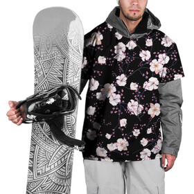 Накидка на куртку 3D с принтом САКУРА | SAKURA в Санкт-Петербурге, 100% полиэстер |  | chery | flowers | japan | sakura | вишня | растения | сакура | цветы | цветы сакуры | япония