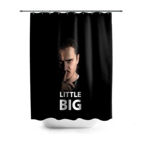 Штора 3D для ванной с принтом Little Big. Илья Прусикин в Санкт-Петербурге, 100% полиэстер | плотность материала — 100 г/м2. Стандартный размер — 146 см х 180 см. По верхнему краю — пластиковые люверсы для креплений. В комплекте 10 пластиковых колец | little big | евровидение | илья прусикин