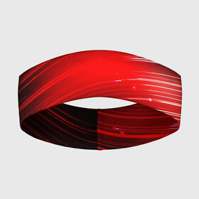 Повязка на голову 3D с принтом Красный свет в Санкт-Петербурге,  |  | красночерный | красный | полосы | свет | свечение | текстуры | черно красный | черный