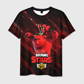 Мужская футболка 3D с принтом Brawl stars Nita Нита в Санкт-Петербурге, 100% полиэфир | прямой крой, круглый вырез горловины, длина до линии бедер | brawl | brawl stars | brawlstars | brawl_stars | jessie | nita | бравл | бравлстарс | нита