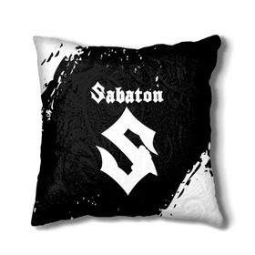 Подушка 3D с принтом SABATON в Санкт-Петербурге, наволочка – 100% полиэстер, наполнитель – холлофайбер (легкий наполнитель, не вызывает аллергию). | состоит из подушки и наволочки. Наволочка на молнии, легко снимается для стирки | sabaton | skull | даниель муллбак | йоаким броден | крис рёланд | оскар монтелиус | пэр сундстрём | рикард сунден | сабатон | скелет | тоббе энглунд | томми юханссон | ханнес ван дал | черепа