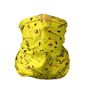 Бандана-труба 3D с принтом ПИКАЧУ в Санкт-Петербурге, 100% полиэстер, ткань с особыми свойствами — Activecool | плотность 150‒180 г/м2; хорошо тянется, но сохраняет форму | pika pika | pikachu | pokemon | пика пика | пикачу | покемон