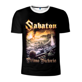 Мужская футболка 3D спортивная с принтом SABATON. в Санкт-Петербурге, 100% полиэстер с улучшенными характеристиками | приталенный силуэт, круглая горловина, широкие плечи, сужается к линии бедра | sabaton | даниель муллбак | йоаким броден | крис рёланд | оскар монтелиус | пэр сундстрём | рикард сунден | сабатон | тоббе энглунд | томми юханссон | ханнес ван дал