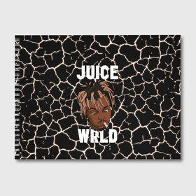 Альбом для рисования с принтом Juice WRLD в Санкт-Петербурге, 100% бумага
 | матовая бумага, плотность 200 мг. | eminem | godzilla | juice wrld | rap | американский рэпер | годзила | зарубежный реп | маршалл брюс мэтерс | музыка | реп | рэпер | эминем