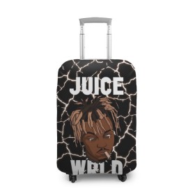 Чехол для чемодана 3D с принтом Juice WRLD. в Санкт-Петербурге, 86% полиэфир, 14% спандекс | двустороннее нанесение принта, прорези для ручек и колес | eminem | godzilla | juice wrld | rap | американский рэпер | годзила | зарубежный реп | маршалл брюс мэтерс | музыка | реп | рэпер | эминем