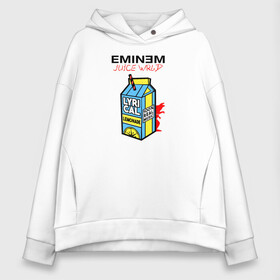 Женское худи Oversize хлопок с принтом Eminem Juice WRLD Godzilla в Санкт-Петербурге, френч-терри — 70% хлопок, 30% полиэстер. Мягкий теплый начес внутри —100% хлопок | боковые карманы, эластичные манжеты и нижняя кромка, капюшон на магнитной кнопке | 100 сок | eminem | godzilla | juice | juice wrld | logo | music | rap | альбом | годзилла | джус | джюс | лейбл | лирика | лирический | лого | логотип | рэп | сок | трубочка | эминем